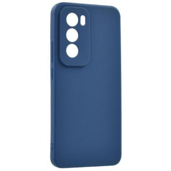 Szilikon telefonvédő (matt) SÖTÉTKÉK Oppo Reno 12 5G kép