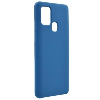 Szilikon telefonvédő (matt) SÖTÉTKÉK Samsung Galaxy A21s (SM-A217F) kép