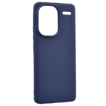 Szilikon telefonvédő (matt) SÖTÉTKÉK Xiaomi Redmi Note 13 Pro Plus 5G kép