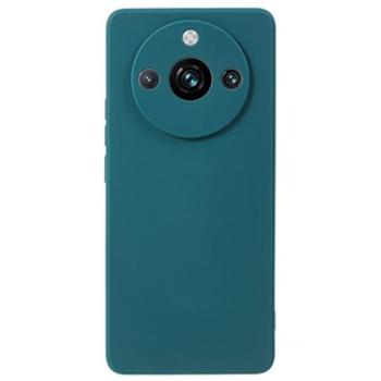 Szilikon telefonvédő (matt) SÖTÉTZÖLD Realme 11 Pro, Realme 11 Pro Plus kép