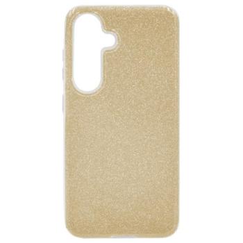 Szilikon telefonvédő (műanyag belső, csillogó hátlap) ARANY Samsung Galaxy S24 FE (SM-S721) kép