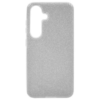 Szilikon telefonvédő (műanyag belső, csillogó hátlap) EZÜST Samsung Galaxy S23 FE (SM-S711) kép