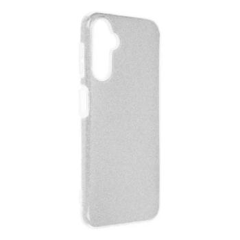 Szilikon telefonvédő (műanyag belső, csillogó hátlap) EZÜST Samsung Galaxy S24 Plus (SM-S926) kép