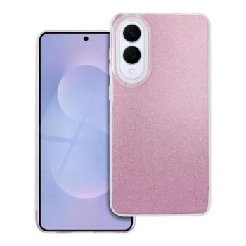 Szilikon telefonvédő (műanyag belső, csillogó hátlap) RÓZSASZÍN Samsung Galaxy S25 Edge (SM-S937) kép