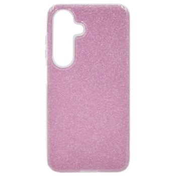 Szilikon telefonvédő (műanyag belső, csillogó hátlap) RÓZSASZÍN Samsung Galaxy S25 Plus (SM-S936) kép