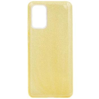 Szilikon telefonvédő (műanyag belső, csillogó hátlap) SÁRGA Samsung Galaxy S20 Plus (SM-G985F), Samsung Galaxy S20 Plus 5G (SM-G986) kép