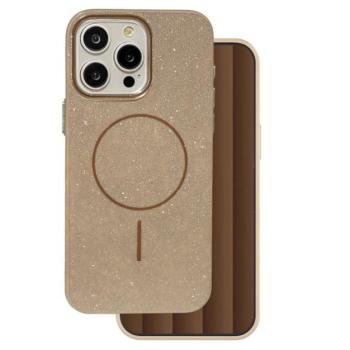 Szilikon telefonvédő (műanyag hátlap, kameravédő, MagSafe, csillogó) BARNA Apple iPhone 17 Air kép
