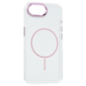 Szilikon telefonvédő (műanyag hátlap, kameravédő, MagSafe, légpárnás sarok) RÓZSASZÍN Apple iPhone 16e kép