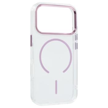 Szilikon telefonvédő (műanyag hátlap, kameravédő, MagSafe, légpárnás sarok) RÓZSASZÍN Apple iPhone 17 Pro kép