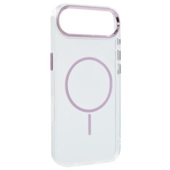 Szilikon telefonvédő (műanyag hátlap, kameravédő, MagSafe, légpárnás sarok) RÓZSASZÍN Apple iPhone Air kép