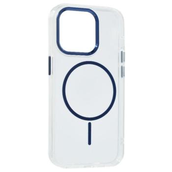 Szilikon telefonvédő (műanyag hátlap, kameravédő, MagSafe, légpárnás sarok) SÖTÉTKÉK Apple iPhone 14 kép