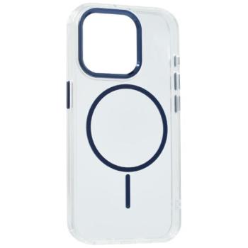 Szilikon telefonvédő (műanyag hátlap, kameravédő, MagSafe, légpárnás sarok) SÖTÉTKÉK Apple iPhone 15 Pro kép