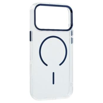 Szilikon telefonvédő (műanyag hátlap, kameravédő, MagSafe, légpárnás sarok) SÖTÉTKÉK Apple iPhone 17 Pro kép