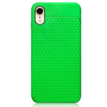 Szilikon telefonvédő (műanyag hátlap, lyukacsos minta) VILÁGOSZÖLD Apple iPhone XR 6.1 kép