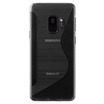 Szilikon telefonvédő (S-line, karbon minta) ÁTLÁTSZÓ Samsung Galaxy S9 (SM-G960) kép