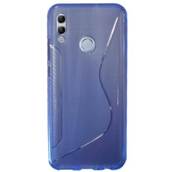 Szilikon telefonvédő (S-line, karbon minta) KÉK Huawei P Smart (2019), Honor 10 Lite kép