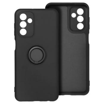Szilikon telefonvédő (tartógyűrű, mikrofiber plüss belső, mágneses, kameravédő) FEKETE Samsung Galaxy A16 5G (SM-A166), Galaxy A16 4G (SM-A165) kép