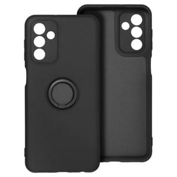 Szilikon telefonvédő (tartógyűrű, mikrofiber plüss belső, mágneses, kameravédő) FEKETE Samsung Galaxy S25 Plus (SM-S936) kép