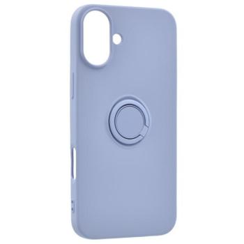 Szilikon telefonvédő (tartógyűrű, mikrofiber plüss belső, mágneses, kameravédő) LILA Apple iPhone 16 Plus kép
