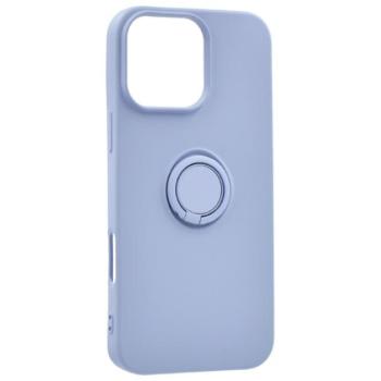 Szilikon telefonvédő (tartógyűrű, mikrofiber plüss belső, mágneses, kameravédő) LILA Apple iPhone 16 Pro kép