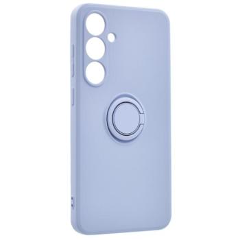 Szilikon telefonvédő (tartógyűrű, mikrofiber plüss belső, mágneses, kameravédő) LILA Samsung Galaxy S24 FE (SM-S721) kép