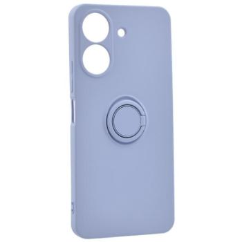 Szilikon telefonvédő (tartógyűrű, mikrofiber plüss belső, mágneses, kameravédő) LILA Xiaomi Redmi 13C kép