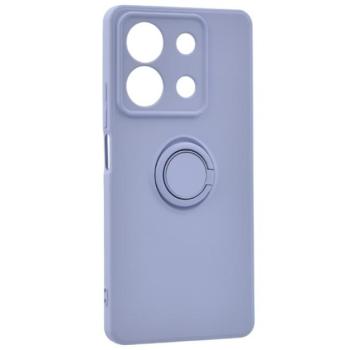 Szilikon telefonvédő (tartógyűrű, mikrofiber plüss belső, mágneses, kameravédő) LILA Xiaomi Redmi Note 13 5G kép
