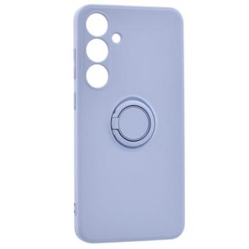 Szilikon telefonvédő (telefontartó gyűrű, mikrofiber plüss belső, beépített fémlemez, kamera védelem) LILA Samsung Galaxy A15 (SM-A155), Galaxy A15 5G (SM-A156) kép