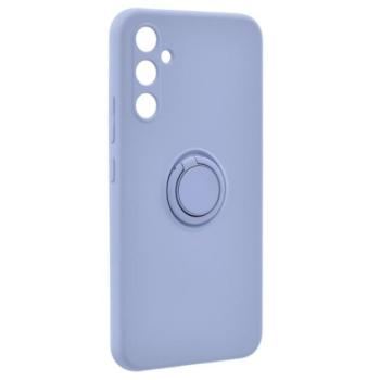 Szilikon telefonvédő (telefontartó gyűrű, mikrofiber plüss belső, beépített fémlemez, kamera védelem) LILA Samsung Galaxy A34 5G (SM-A346) kép