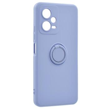 Szilikon telefonvédő (telefontartó gyűrű, mikrofiber plüss belső, beépített fémlemez, kamera védelem) LILA Xiaomi Poco X5 5G, Xiaomi Redmi Note 12 5G kép