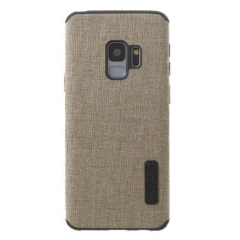 Szilikon telefonvédő (textil bevonat) VILÁGOSBARNA Samsung Galaxy S9 (SM-G960) kép