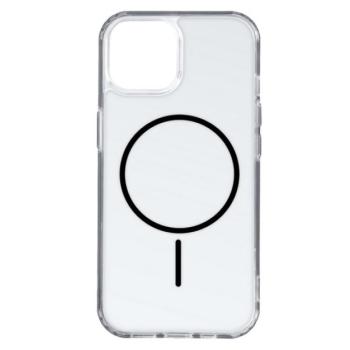 Szilikon telefonvédő (ultravékony, műanyag hátlap, MagSafe, légpárnás sarok) FEKETE Apple iPhone 17 Air kép