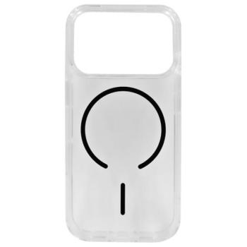 Szilikon telefonvédő (ultravékony, műanyag hátlap, MagSafe, légpárnás sarok) FEKETE Apple iPhone 17 Pro Max kép