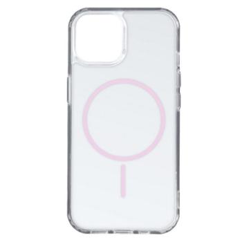 Szilikon telefonvédő (ultravékony, műanyag hátlap, MagSafe, légpárnás sarok) RÓZSASZÍN Apple iPhone 12 Pro, iPhone 12 kép