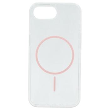 Szilikon telefonvédő (ultravékony, műanyag hátlap, MagSafe, légpárnás sarok) RÓZSASZÍN Apple iPhone 16e kép