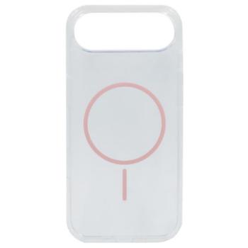 Szilikon telefonvédő (ultravékony, műanyag hátlap, MagSafe, légpárnás sarok) RÓZSASZÍN Apple iPhone 17 Air kép