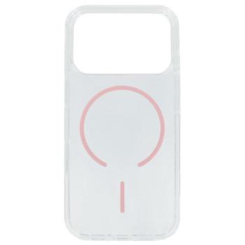 Szilikon telefonvédő (ultravékony, műanyag hátlap, MagSafe, légpárnás sarok) RÓZSASZÍN Apple iPhone 17 Pro kép