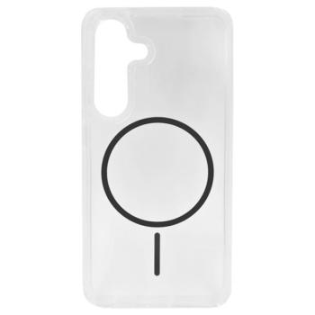 Szilikon telefonvédő (ultravékony, műanyag hátlap, MagSafe, légpárnás sarok) SÖTÉTSZÜRKE Samsung Galaxy S25 (SM-S931), Galaxy S24 (SM-S921) kép