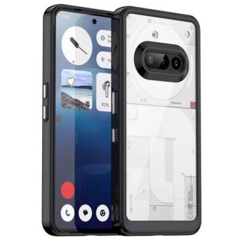 Szilikon telefonvédő (ütésállóság, akril hátlap, kameravédő) FEKETE Nothing Phone (3a) kép
