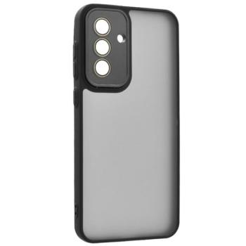 Szilikon telefonvédő (ütésállóság, akril hátlap, kameravédő) FEKETE Samsung Galaxy A36 5G (SM-A366) kép