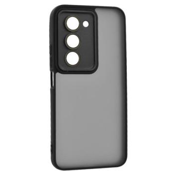 Szilikon telefonvédő (ütésállóság, akril hátlap, kameravédő) FEKETE Xiaomi Redmi 15 5G kép