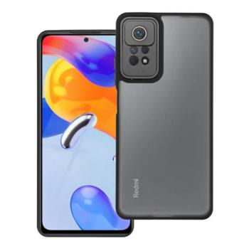 Szilikon telefonvédő (ütésállóság, akril hátlap, kameravédő) FEKETE Xiaomi Redmi Note 11 Pro kép