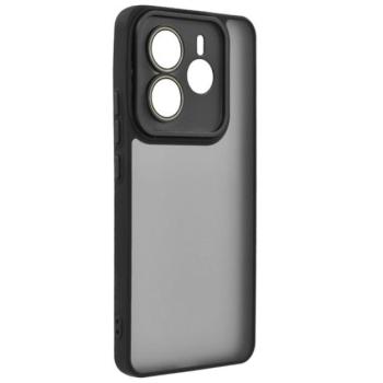 Szilikon telefonvédő (ütésállóság, akril hátlap, kameravédő) FEKETE Xiaomi Redmi Note 14 5G kép