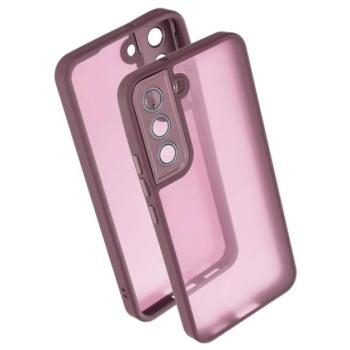 Szilikon telefonvédő (ütésállóság, akril hátlap, kameravédő) LILA Samsung Galaxy S22 5G (SM-S901) kép