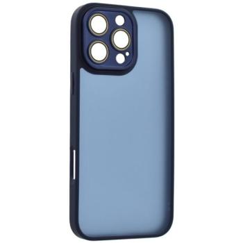 Szilikon telefonvédő (ütésállóság, akril hátlap, kameravédő) SÖTÉTKÉK Apple iPhone 16 Pro Max kép