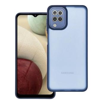 Szilikon telefonvédő (ütésállóság, akril hátlap, kameravédő) SÖTÉTKÉK Samsung Galaxy A12 (SM-A125F, SM-A127F) kép