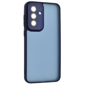 Szilikon telefonvédő (ütésállóság, akril hátlap, kameravédő) SÖTÉTKÉK Samsung Galaxy A56 5G (SM-A566) kép