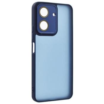 Szilikon telefonvédő (ütésállóság, akril hátlap, kameravédő) SÖTÉTKÉK Xiaomi Redmi 13C kép