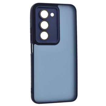 Szilikon telefonvédő (ütésállóság, akril hátlap, kameravédő) SÖTÉTKÉK Xiaomi Redmi 15 5G kép