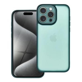 Szilikon telefonvédő (ütésállóság, akril hátlap, kameravédő) SÖTÉTZÖLD Apple iPhone 15 Pro Max kép